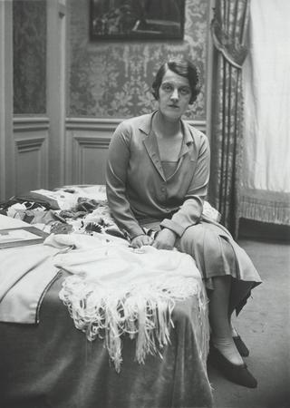 Meurisse.
Grand duchess Maria Pavlovna, owner of Kitmir embroidery house. 
March , 1926. 
Paris