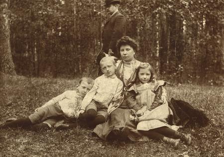 Unknown author.
Family Zarubinyh. On a summer residence in Finland. 
The end XIX - the beginning of XX centuries. 
Collection of the Moscow House of photography