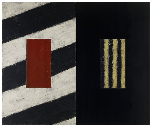 Sean Scully. Facing East, 1991. Oil on linen and steel. Courtesy of the artist © Sean Scully